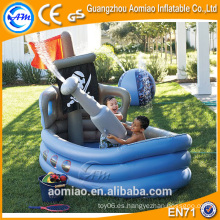 Piscina en forma de barco en forma de piscina inflable piscina de baño de spa profunda para niños